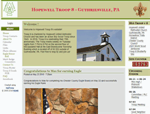 Tablet Screenshot of hopewelltroop8.com